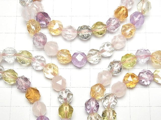 [Video]High Quality Mixed Stone AAA Star Faceted Round 8mm Bracelet
