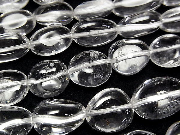 [Video]High Quality Crystal AAA- Flat Nugget 1strand beads (aprx.15inch/38cm)