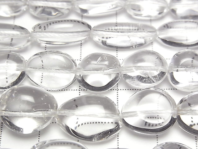 [Video]High Quality Crystal AAA- Flat Nugget 1strand beads (aprx.15inch/38cm)