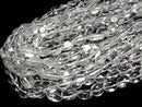 [Video]High Quality Crystal AAA- Flat Nugget 1strand beads (aprx.15inch/38cm)