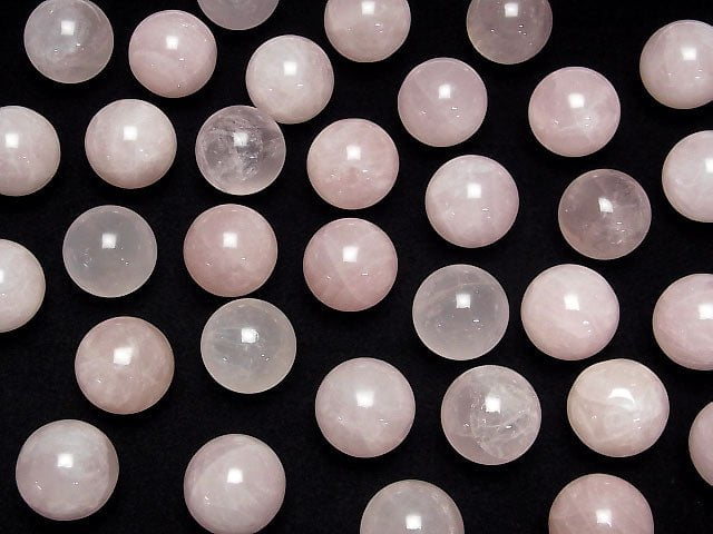 [Video] Rose Quartz AA++ Sphere, Round 20mm 3pcs $6.79!