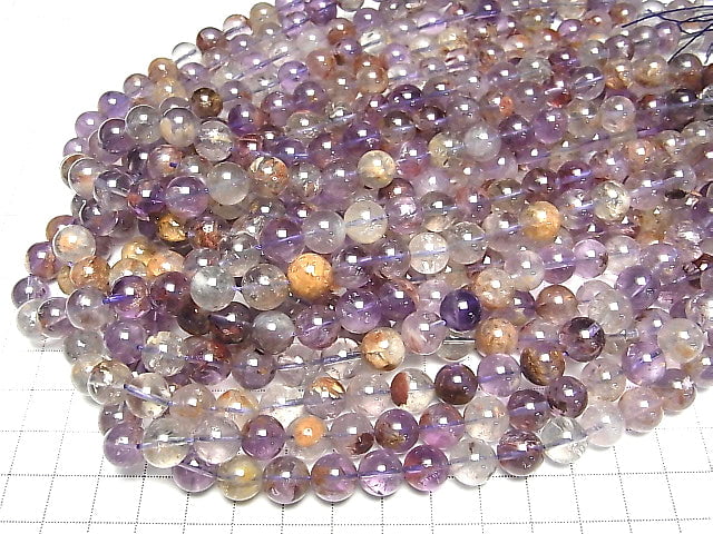 [Video] Garden Amethyst AAA Round 10mm half or 1strand beads (aprx.15inch/36cm)