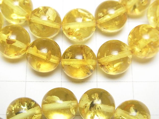 [Video] Baltic Amber Round 10mm Yellow color Bracelet