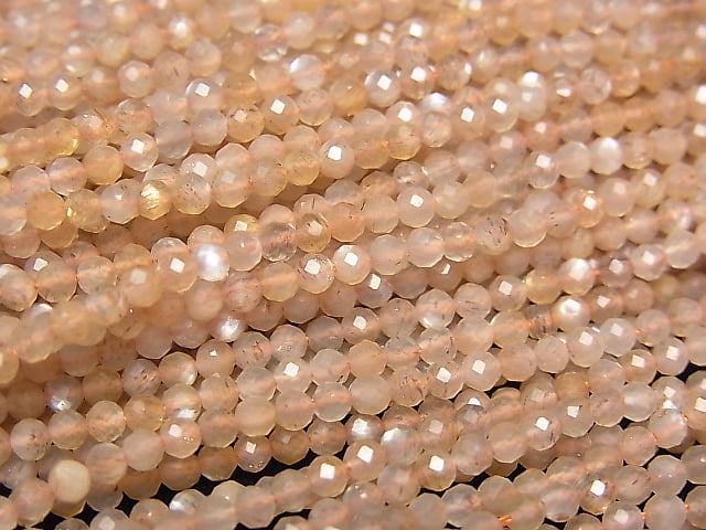 [Video] High Quality! Multicolor Moonstone AAA Faceted Round 2.5mm 1strand beads (aprx.15inch/36cm)