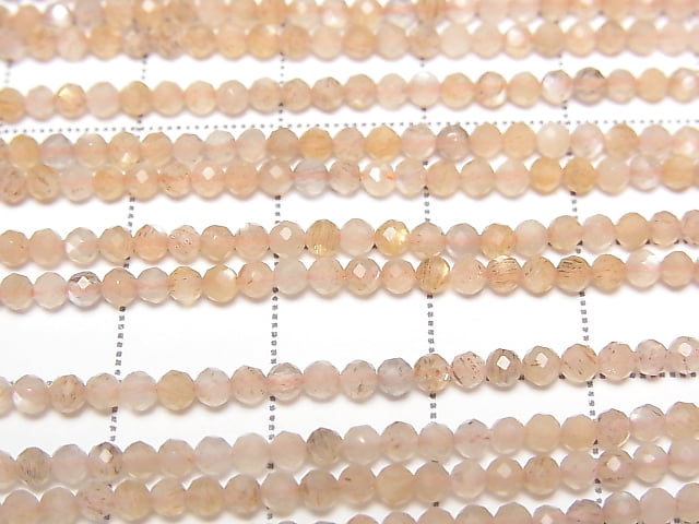 [Video] High Quality! Multicolor Moonstone AAA Faceted Round 2.5mm 1strand beads (aprx.15inch/36cm)