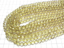 [Video]High Quality Lemon x Smoky Quartz AAA 64Faceted Round 7mm half or 1strand beads (aprx.15inch/36cm)