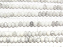 High Quality!  1strand $9.79! Howlite Magnesite  Faceted Button Rondelle 3x3x2mm 1strand beads (aprx.15inch/37cm)