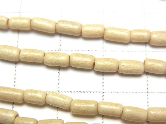 1strand $2.49! White Wood Rice 7x3x3mm 1strand beads (aprx.15inch / 38cm)