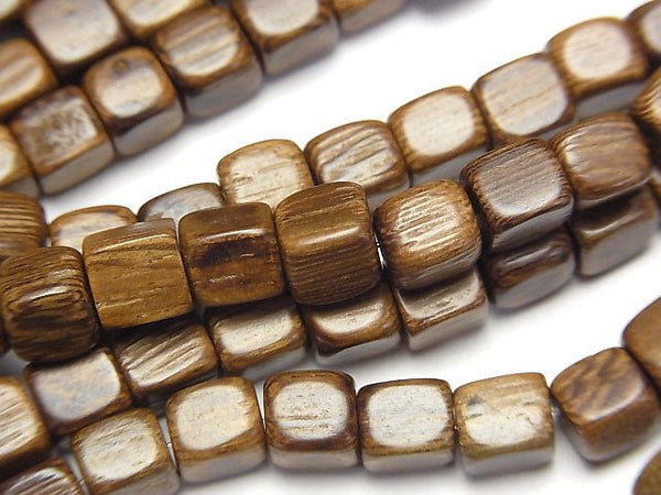 1strand $4.19! Wood Beads  Cube 6x6x6mm 1strand beads (aprx.15inch/38cm)