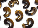 [Video]Yellow Tiger's Eye AAA- Comma Shaped Bead 30x20mm 3pcs