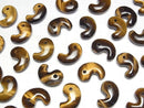 [Video]Yellow Tiger's Eye AAA- Comma Shaped Bead 30x20mm 3pcs