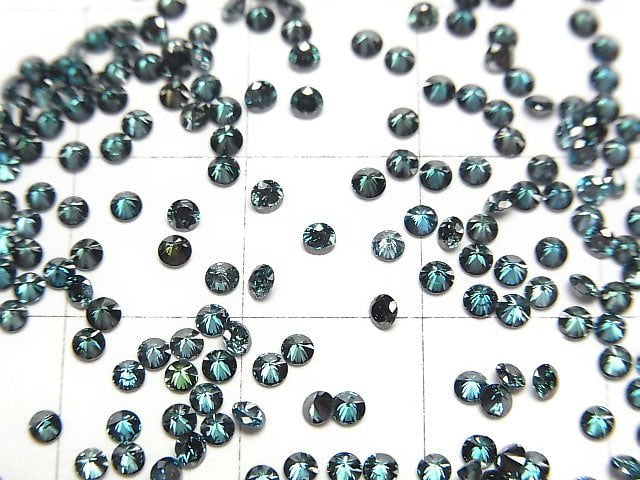 [Video] Blue Diamond Round Faceted 2x2mm 2pcs