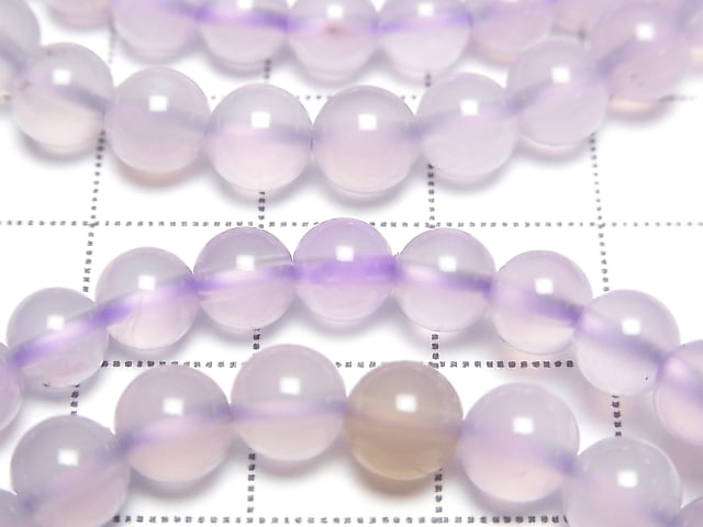 1strand $69.99! Indonesian Natural Purple Chalcedony AAA Round 6mm 1strand (Bracelet)