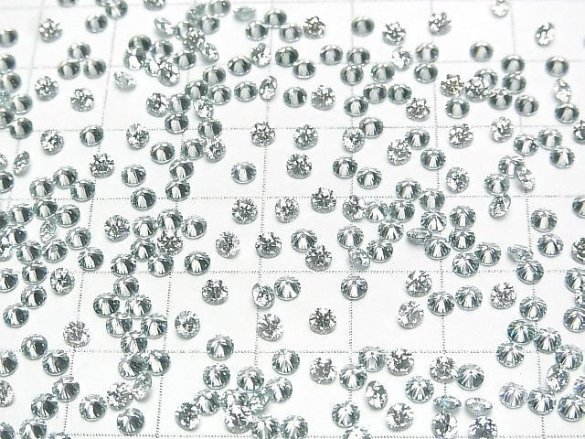 [Video] Moissanite AAA Loose stone Round Faceted 3x3mm [Blue Green] 5pcs
