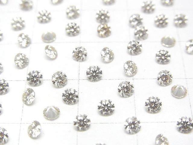 [Video] Moissanite AAA Loose stone Round Faceted 3x3mm [Champagne color] 5pcs