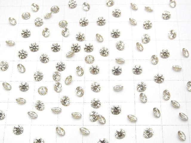 [Video] Moissanite AAA Loose stone Round Faceted 4x4mm [Champagne color] 3pcs