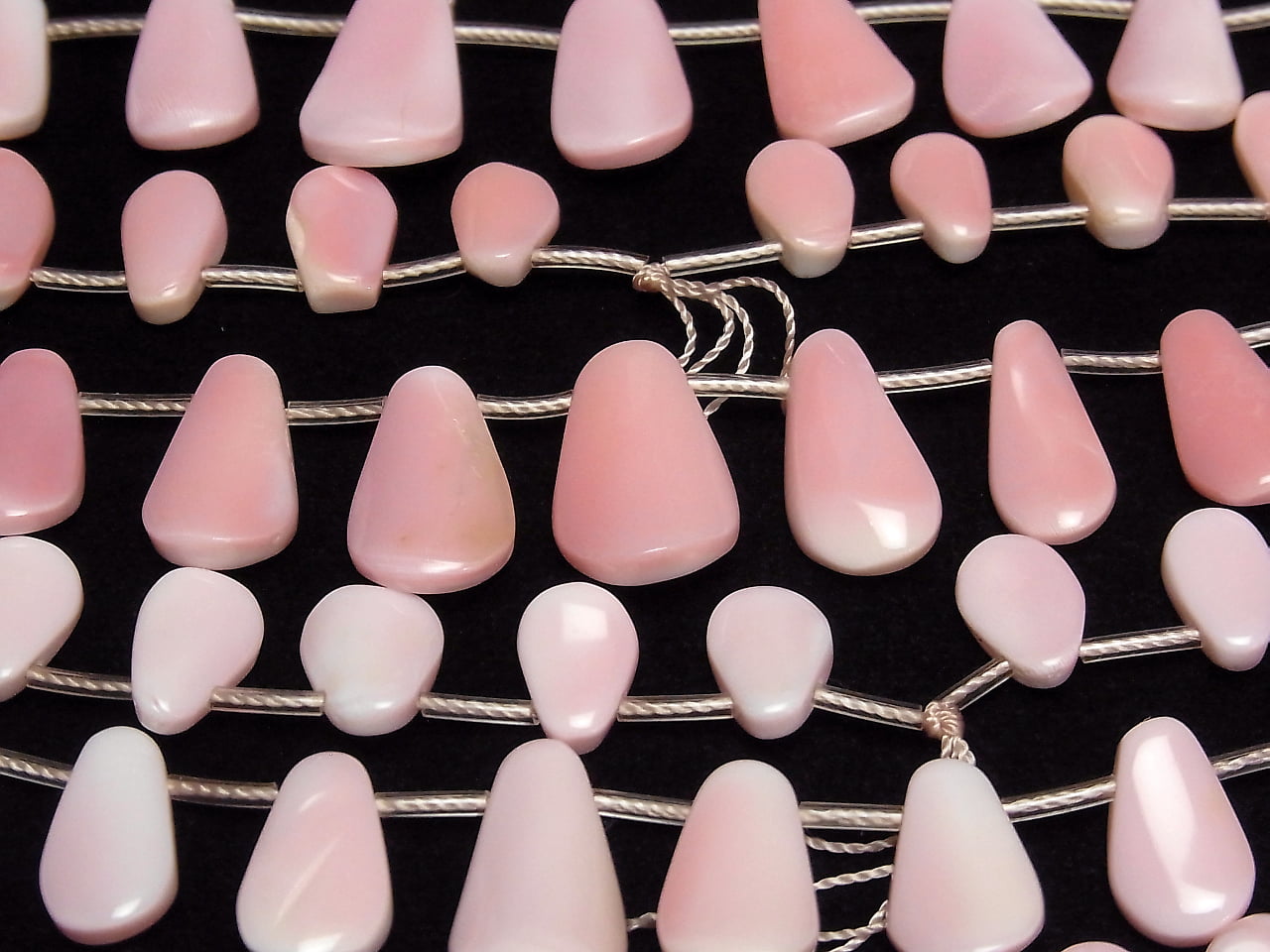 Queen Conch Shell AAA Twist Pear shape half or 1strand beads (aprx.15inch/36cm)