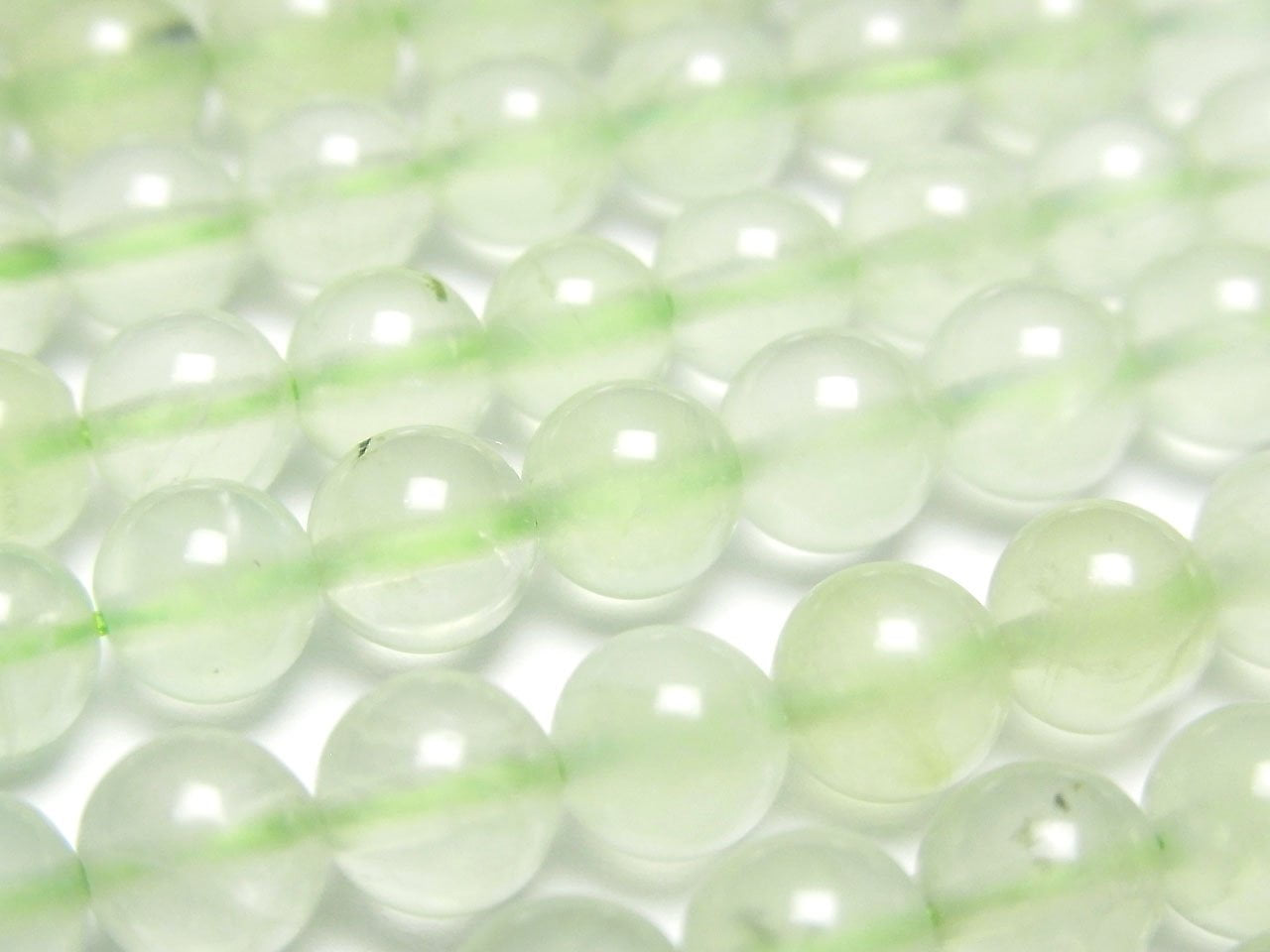 Prehnite AAA Rond 6 mm 1 fil de perles (environ 15 pouces/36 cm)