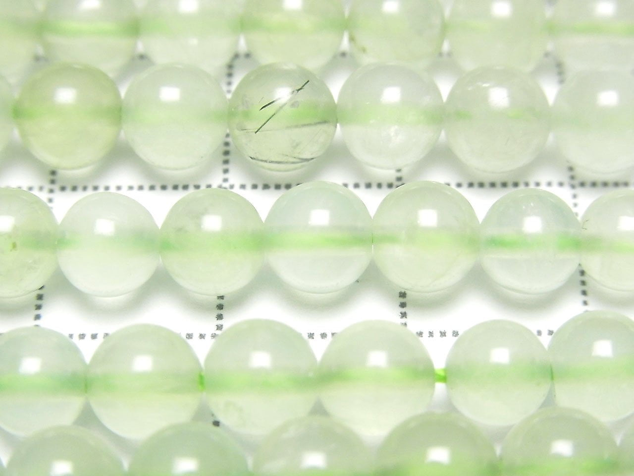 Prehnite AAA Rond 6 mm 1 fil de perles (environ 15 pouces/36 cm)