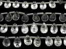 [Video] High Quality Crystal AAA Carved Pear shape Faceted 12x8mm 1strand (8pcs)