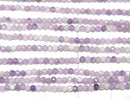 [Video] High Quality! Lepidolite AA Faceted Round 2.5mm 1strand beads (aprx.15inch/38cm)