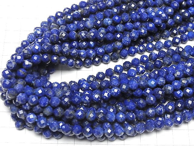 High Quality!  Lapislazuli AA+ Faceted Round 6mm  1strand beads (aprx.15inch/36cm)