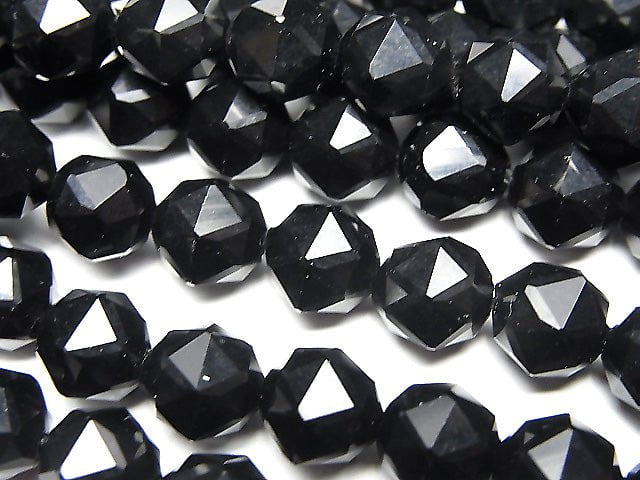 High quality! 1strand $8.79! Onyx AAA Star Faceted Round 8mm 1strand beads (aprx.15inch / 37cm)