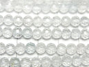 [Video] High Quality! Natural White Topaz AAA- 128Faceted Round 5mm 1strand beads (aprx.15inch/37cm)