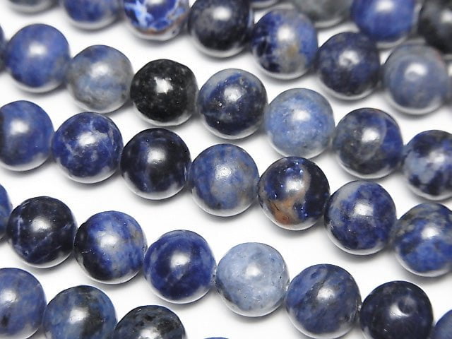 [Video]Sodalite AA++ Round 8mm 1strand beads (aprx.14inch/35cm)