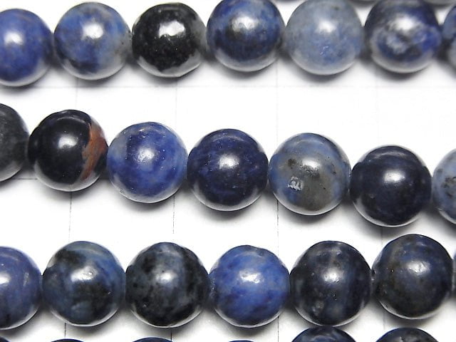 [Video]Sodalite AA++ Round 8mm 1strand beads (aprx.14inch/35cm)