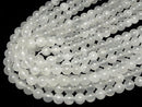 Selenite (Gypsum) Round 10mm half or 1strand beads (aprx.15inch/36cm)