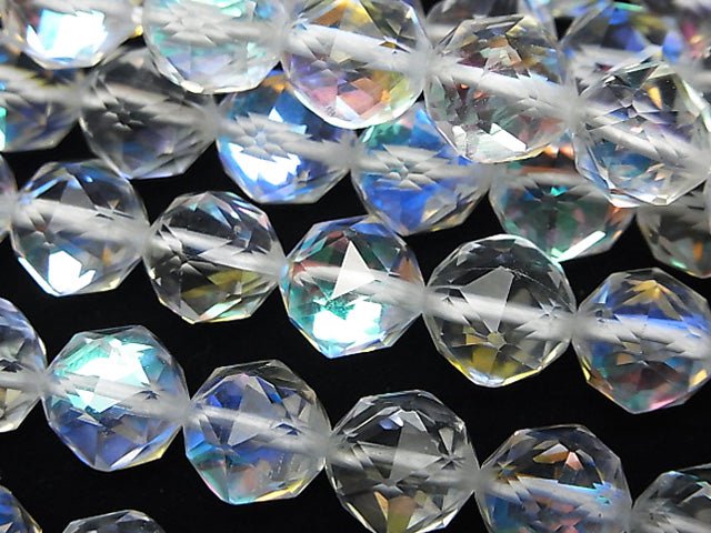 [Video]High Quality! 1strand $11.79! Luna Flash Star Faceted Round 10mm 1strand beads (aprx.15inch / 36cm)