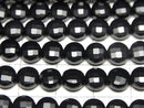 High Quality!  1strand $6.79! Onyx AAA Faceted Coin 6x6x4mm 1strand beads (aprx.15inch/38cm)
