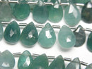 [Video] Grandidierite AA++ Pear shape Faceted Briolette 1strand beads (aprx.7inch/18cm)