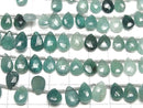 [Video] Grandidierite AA++ Pear shape Faceted Briolette 1strand beads (aprx.7inch/18cm)