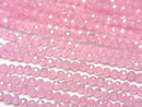 [Video] High Quality! Cubic Zirconia AAA Faceted Round 2mm [Pink] 1strand beads (aprx.15inch / 36cm)