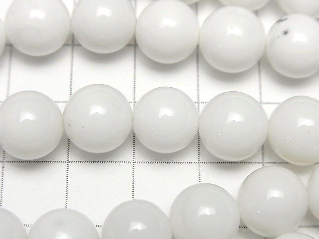White Onyx AAA Round 10mm half or 1strand beads (aprx.15inch/37cm)