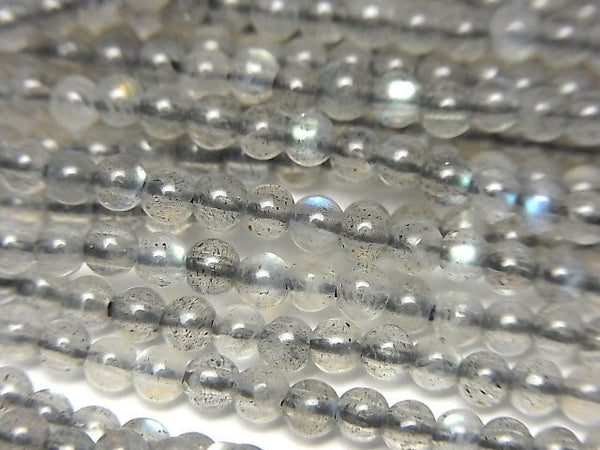 [Video] High Quality Labradorite AAA Round 3mm 1strand beads (aprx.15inch / 37cm)