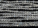 [Video] Aqua Crystal AAA- Faceted Coin 6x6x4mm half or 1strand beads (aprx.6inch/16cm)