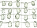 [Video] High Quality Green Amethyst AAA Carving Pear shape 1strand (5pcs)