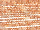 High Quality!  Sunstone AA++ Faceted Round 4mm  1strand beads (aprx.15inch/36cm)