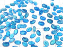 [Video] High Quality Neon Blue Apatite AAA Loose stone Oval Faceted 6x4mm 2pcs