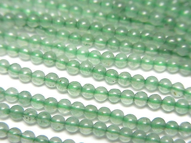 Green Aventurine Round 2mm 1strand beads (aprx.15inch / 38cm)