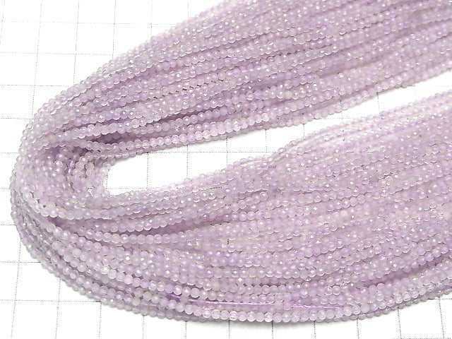 [Video] High Quality! 1strand $7.79! Lavender Amethyst AA + Faceted Round 2mm 1strand beads (aprx.15inch / 38cm)