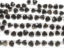 [Video] High Quality Smoky Quartz AA++ 3D Triangle Cut 8x8x8mm half or 1strand (18pcs)