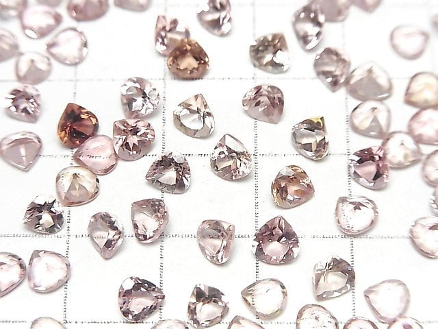 [Video] High Quality Pink Tourmaline AAA Undrilled Chestnut Faceted 5x5mm 4pcs $19.99!