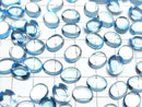 [Video] High Quality Sky Blue Topaz AAA Oval Cabochon 10x8mm 1pc