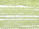 [Video] High Quality! Cubic Zirconia AAA Faceted Round 2 mm [Lime Green] 1strand beads (aprx.14 inch / 35 cm)
