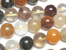 [Video] Multicolor Rutilated Quartz AA++ Round 10mm half or 1strand beads (aprx.15inch/38cm)