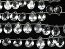 [Video] High Quality Crystal AAA Pear shape Faceted 14x10mm half or 1strand (8pcs ).
